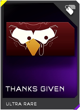 Halo 5 Guardians Thanks Given Ultra Rare Emblem - Halo 5: Guardians (311x424), Png Download