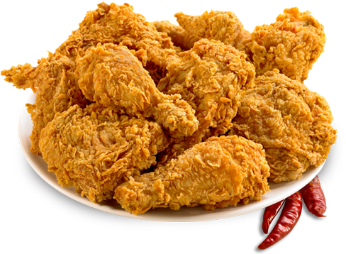 Try Our Spiciest, Juiciest, Crunchiest Chicken Ever - Fried Chicken Recipe In Bangla (490x390), Png Download