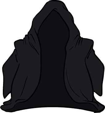 Black Jedi Cloak Icon - Hoodie (341x365), Png Download