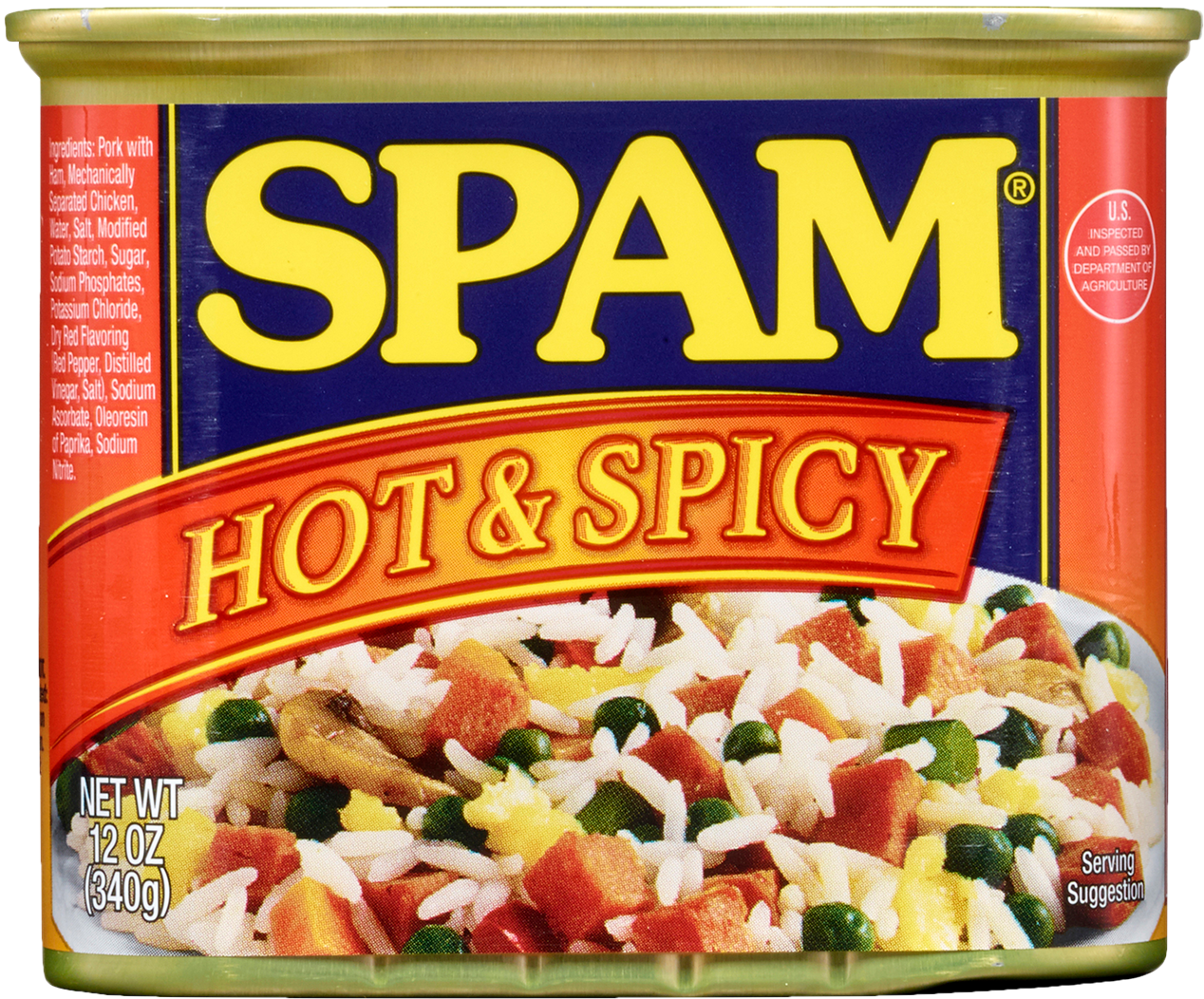 Spam Hot And Spicy (1563x1250), Png Download