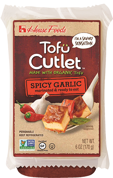 Tofu Cutlet Spicy Garlic - Tofu Cutlets (600x600), Png Download