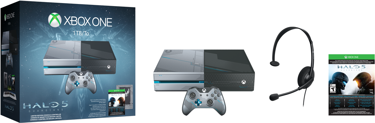 Xbox One Halo 5 Guardians Limited Edition (1300x457), Png Download