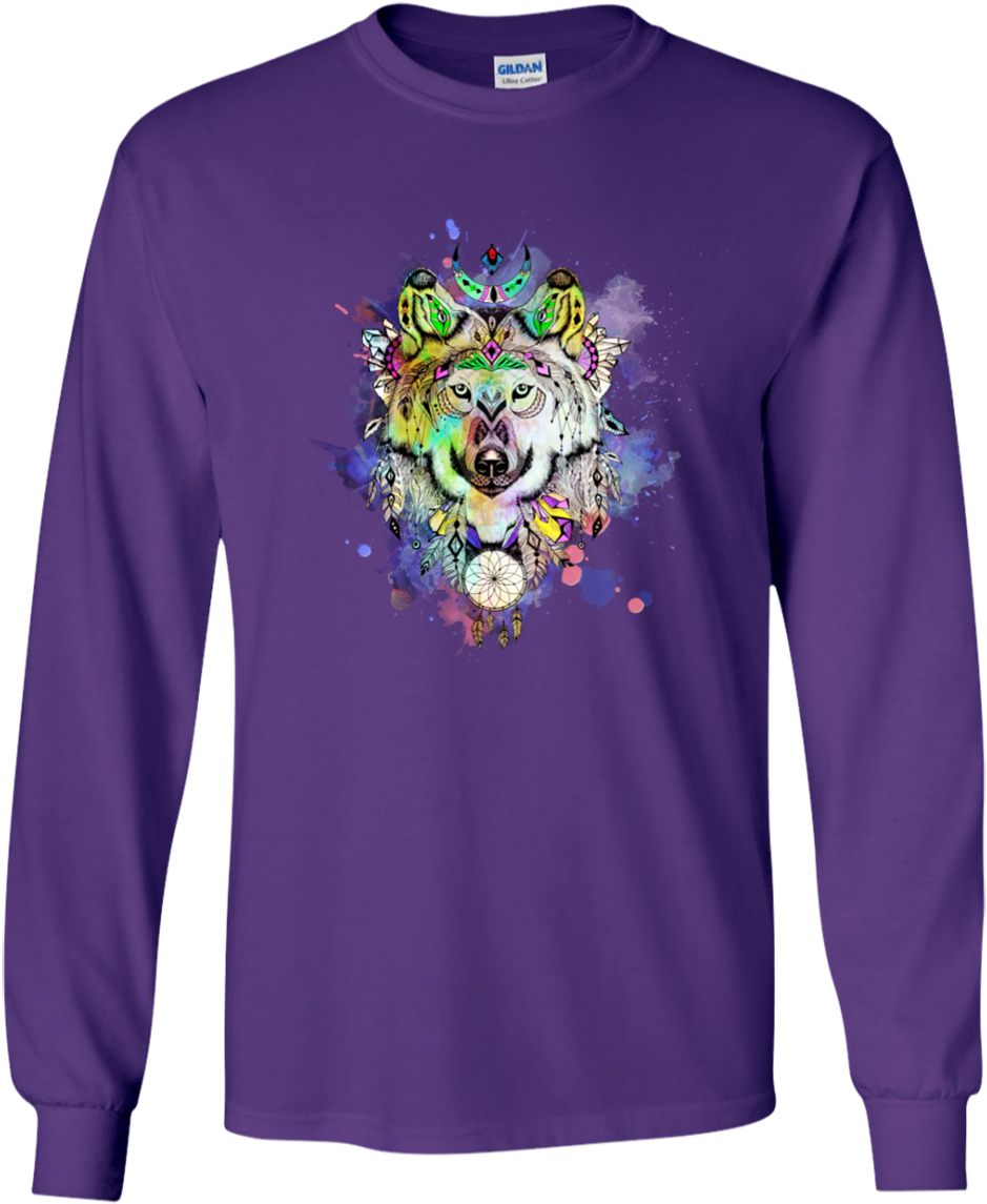 Watercolor Wolf Classic T-shirt - President Trump Bowling Green Massacre (1155x1155), Png Download
