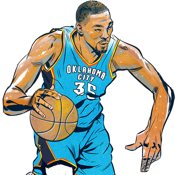 Son Of Durantula - Kd Cartoon Basketball Player (939x1080), Png Download
