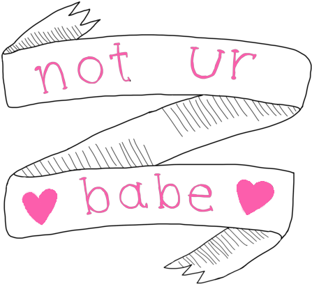 Images About On We Heart It See More About Tumblr Pink - Not Ur Bae (500x500), Png Download