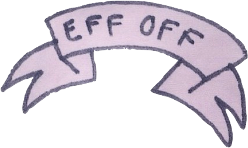 Foff Effoff Banner Slang Words Tumblr Pinterest Ftestic - Transparent Overlay Editing Png (1024x1024), Png Download