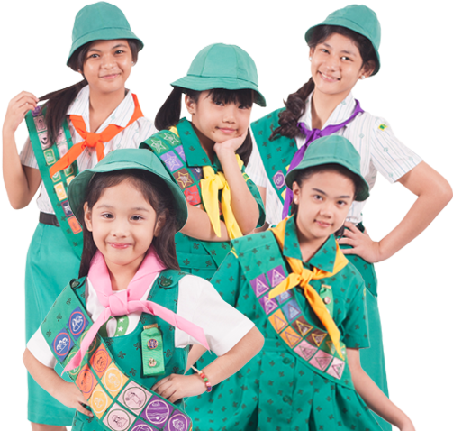 Philippines Uniform From To Cadet Thinking Day - Girl Scout Uniform Philippines (529x480), Png Download