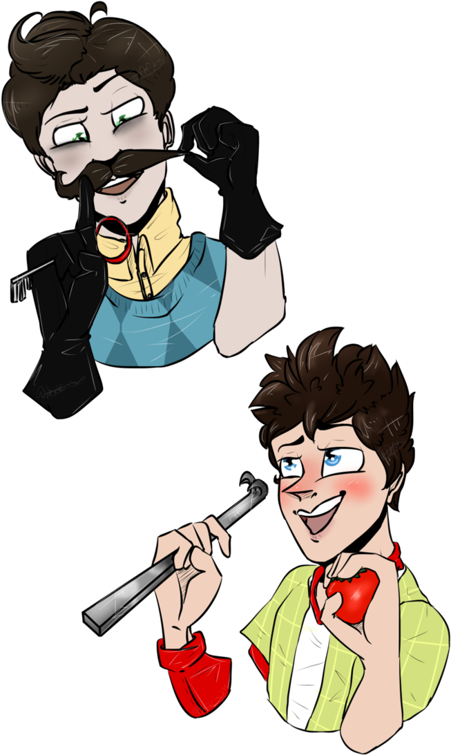 Hello Neighbor By Tigerheartthedeputy - Neighbour X Player Yaoi (706x1130), Png Download