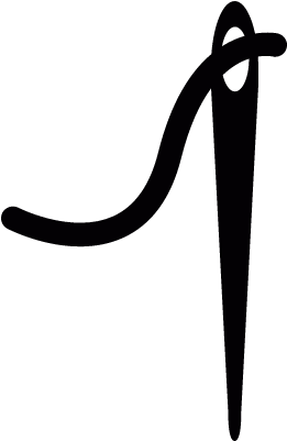 Sewing Needle With Thread Vector - Needle And Thread Svg (400x400), Png Download