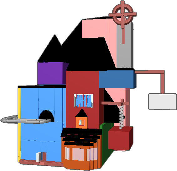 This Is The Hello,neighbor House From Alpha 3 Please - House (768x768), Png Download