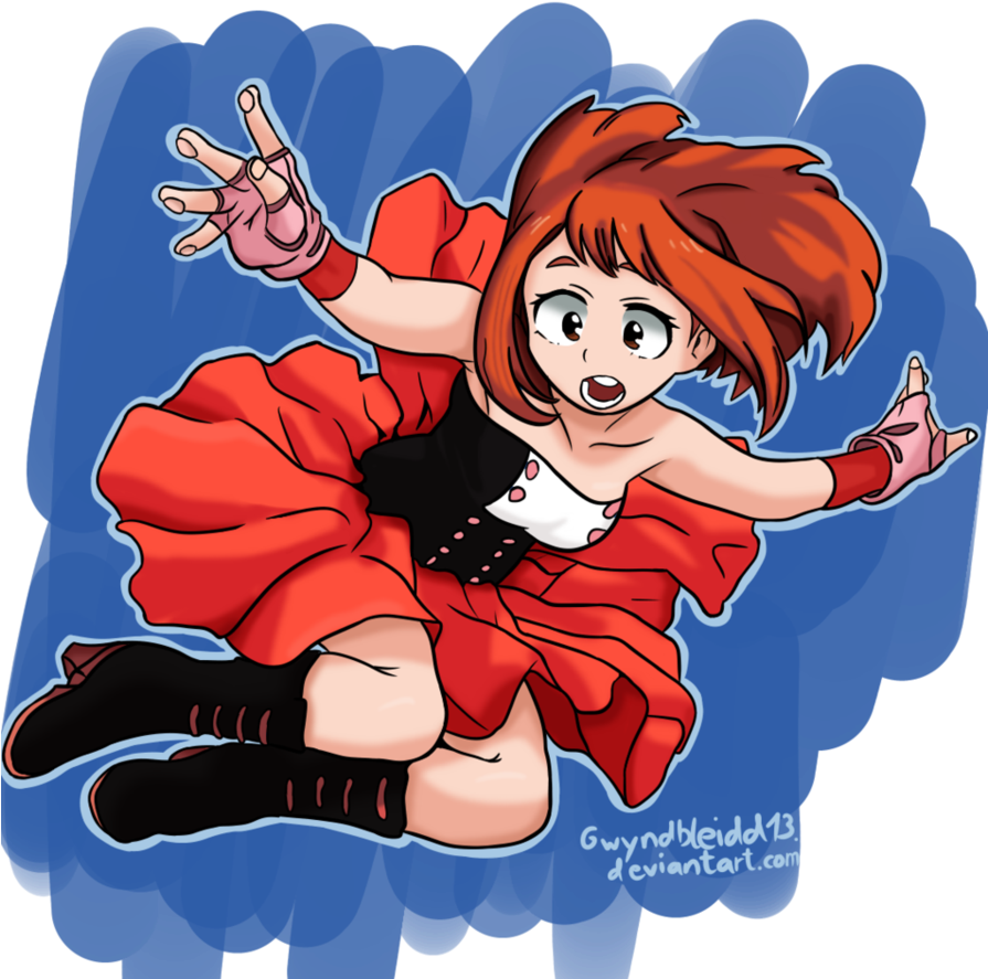 Uraraka Floating Dress [boku No Hero Academia] - My Hero Academia Uraraka Dress (894x894), Png Download