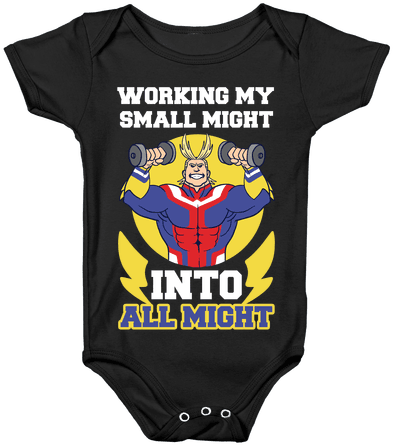 Working My Small Might Into All Might - My Hero Academia Clothing (484x484), Png Download