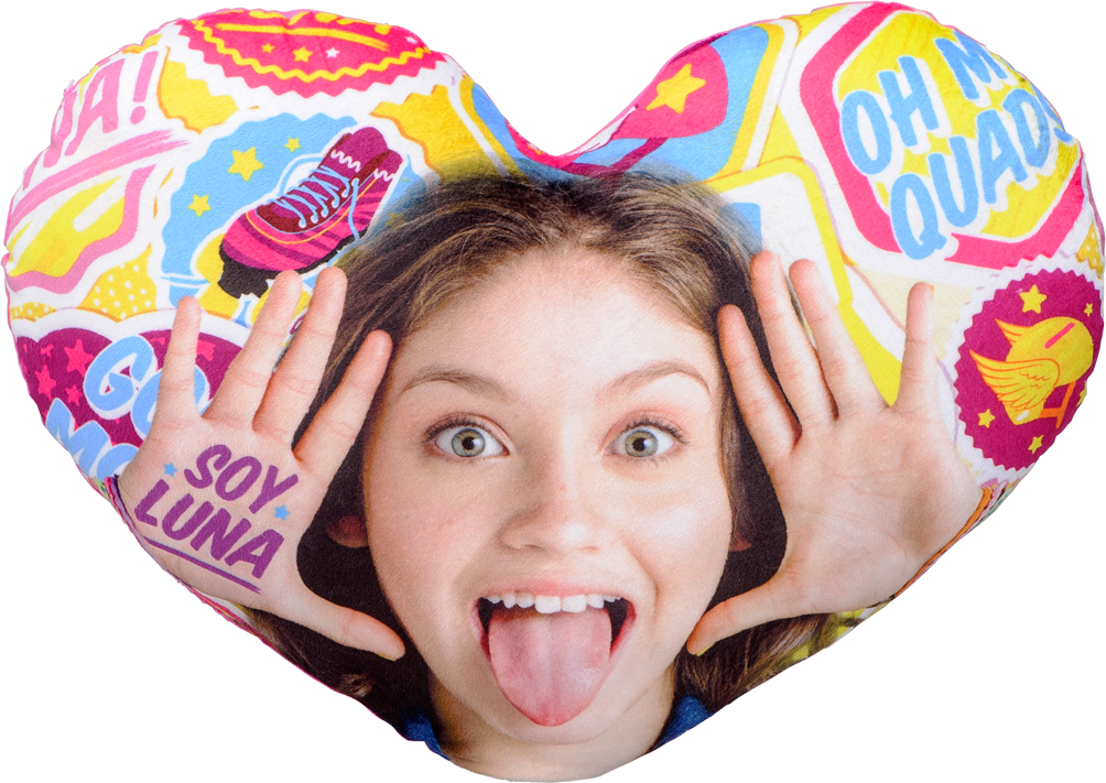 Soy Luna Heart&amp - Soy Luna Hjärtformad Kudde 16074 (1004x711), Png Download