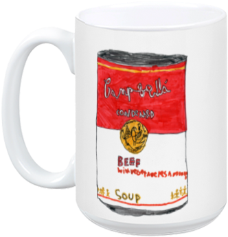 Can Of Beef Soup Mug - Coffee Cup (384x408), Png Download