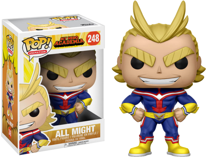 My Hero Academia - All Might Funko Pop (701x542), Png Download