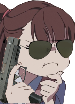 View Samegoogleiqdbsaucenao 1487127299147 , - Akko With A Gun (335x402), Png Download