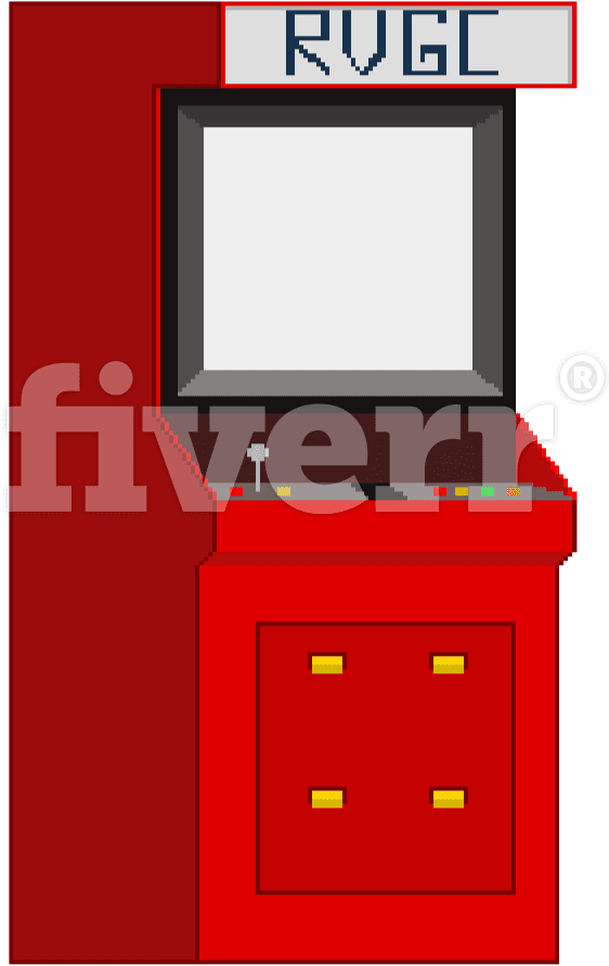 Make You Pixelart Character And Making Animation Of - Video Game Arcade Cabinet (1200x1200), Png Download
