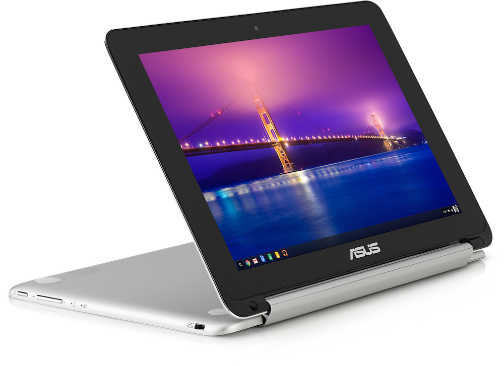 Open Asuschromebook10 Silver - Asus Flip Chromebook (1000x727), Png Download