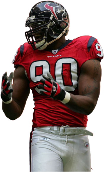 Mario Williams Of The Houston Texans - Houston Texans Players Png (721x800), Png Download