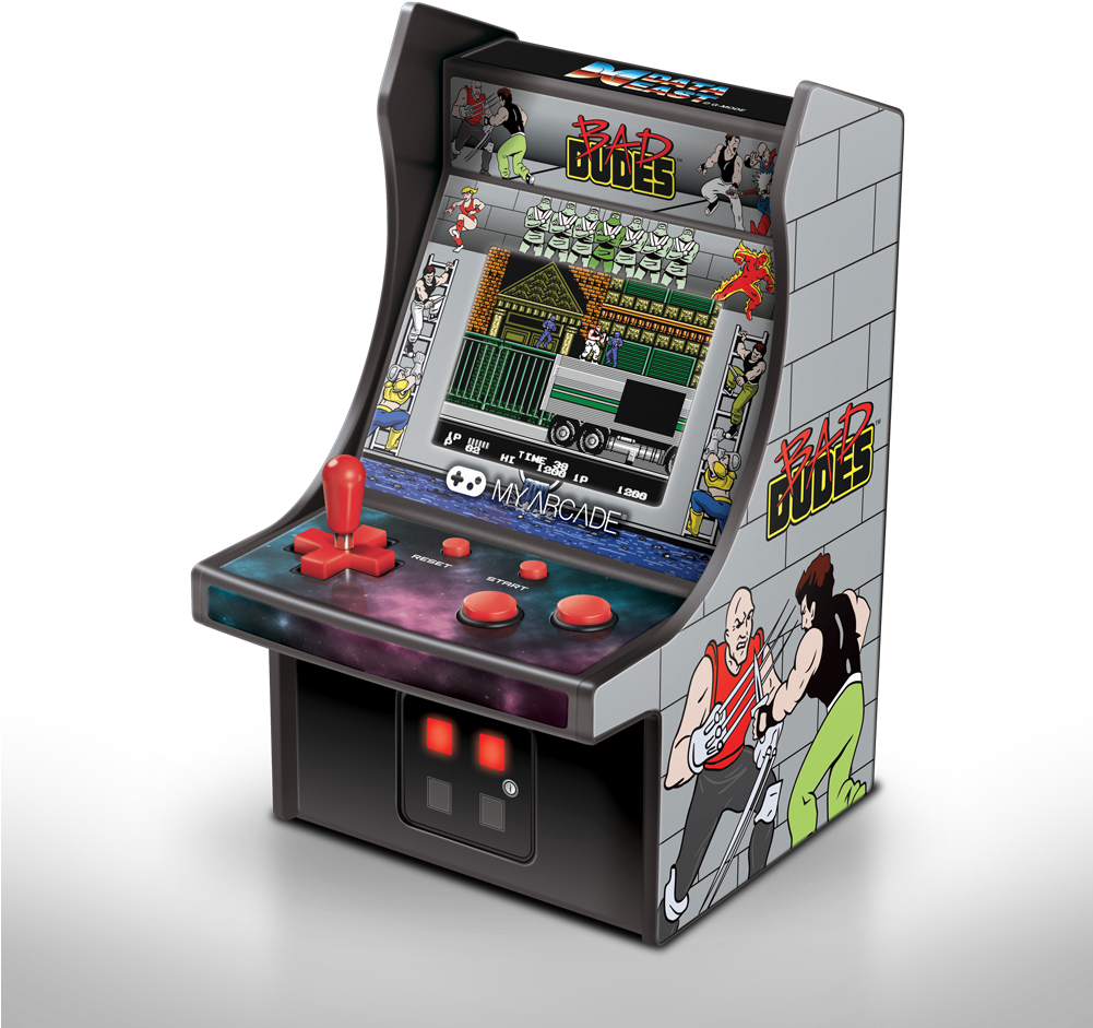 My Arcade Bad Dudes Micro Player Retro Arcade Cabinet - Bad Dudes Mini Arcade (1000x1000), Png Download