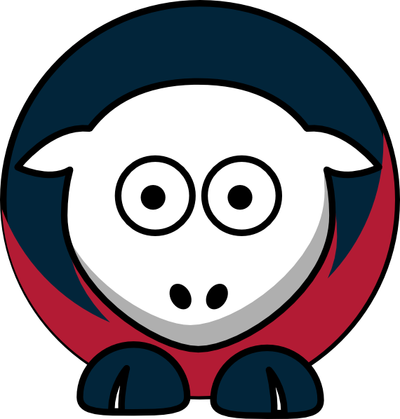 Sheep 3 Toned Houston Texans Colors Svg Clip Arts 570 (570x598), Png Download