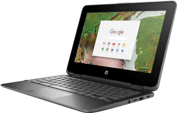 Left - Hp Chromebook X360 11 G1 Ee (573x430), Png Download