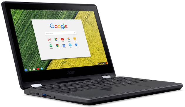 Acer Unveils 360-degree Convertible Chromebook Spin - Acer Chromebook Spin 11 R751t (640x402), Png Download