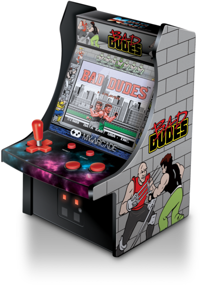 Bad Dudes Retro Mini Collectible Arcade Game - Bad Dudes Mini Arcade (600x600), Png Download