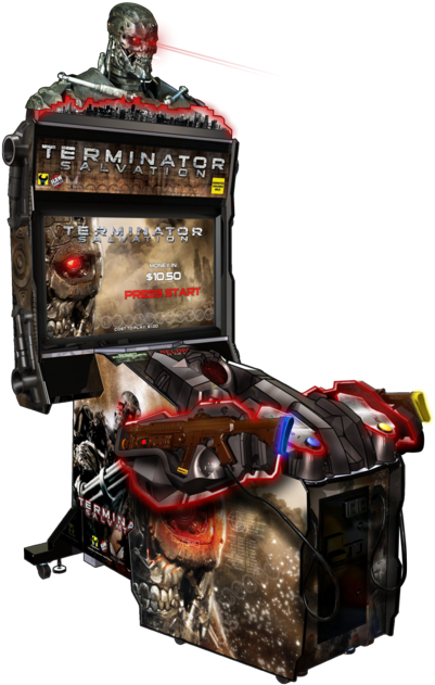 Terminator 42 Cabinet - Terminator Arcade Machine (429x640), Png Download
