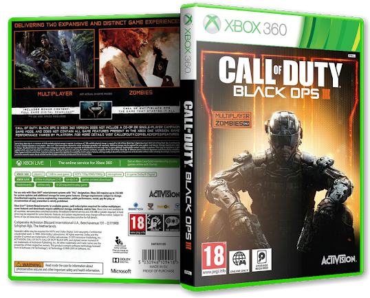 Capa Call Of Duty Black Ops 3 Xbox 360﻿ - Activision Call Of Duty Black Ops 3 (iii) (600x450), Png Download