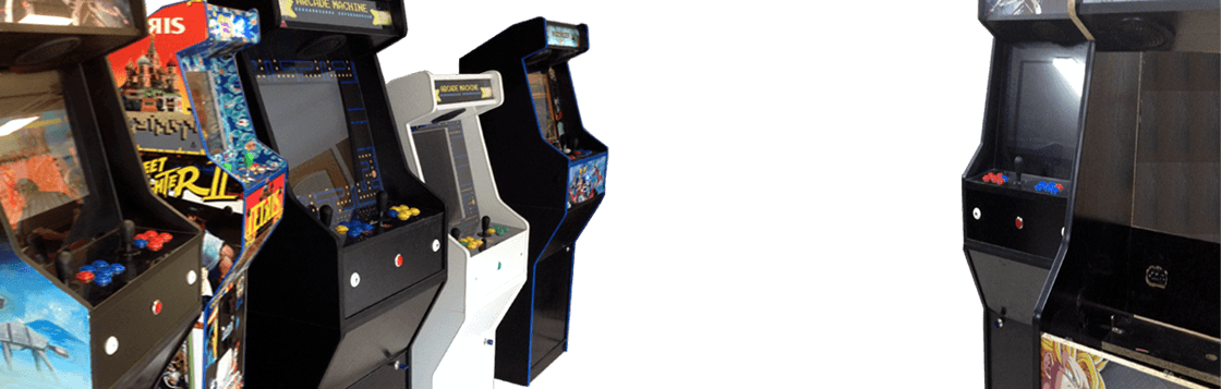 We Have The Arcade Machine That You're Looking For - Video Game Arcade Cabinet (1120x357), Png Download