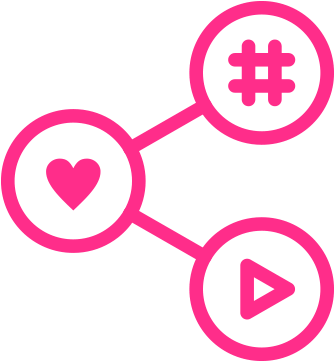 Share - Pink Share Png (400x360), Png Download