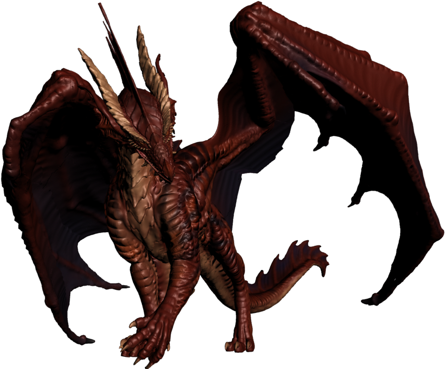 Red Dragon Test Pose 1 By Jeredulevenin-d4725mi - D&d Red Dragon Png (900x740), Png Download