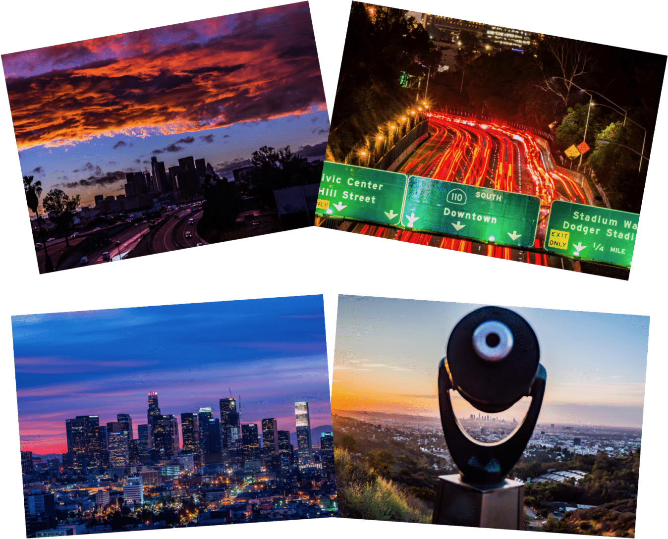 Los Angeles 102 Notecards - Collage (1440x1440), Png Download