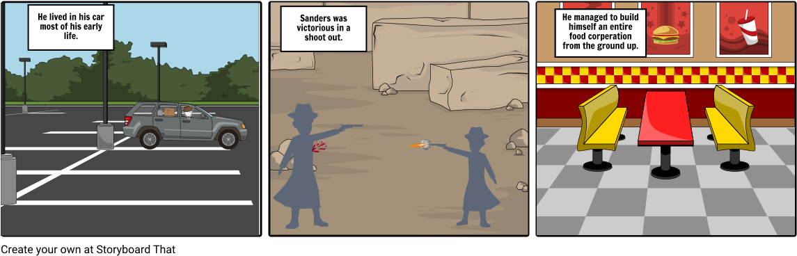 Colonel Sanders - Comics (1164x385), Png Download