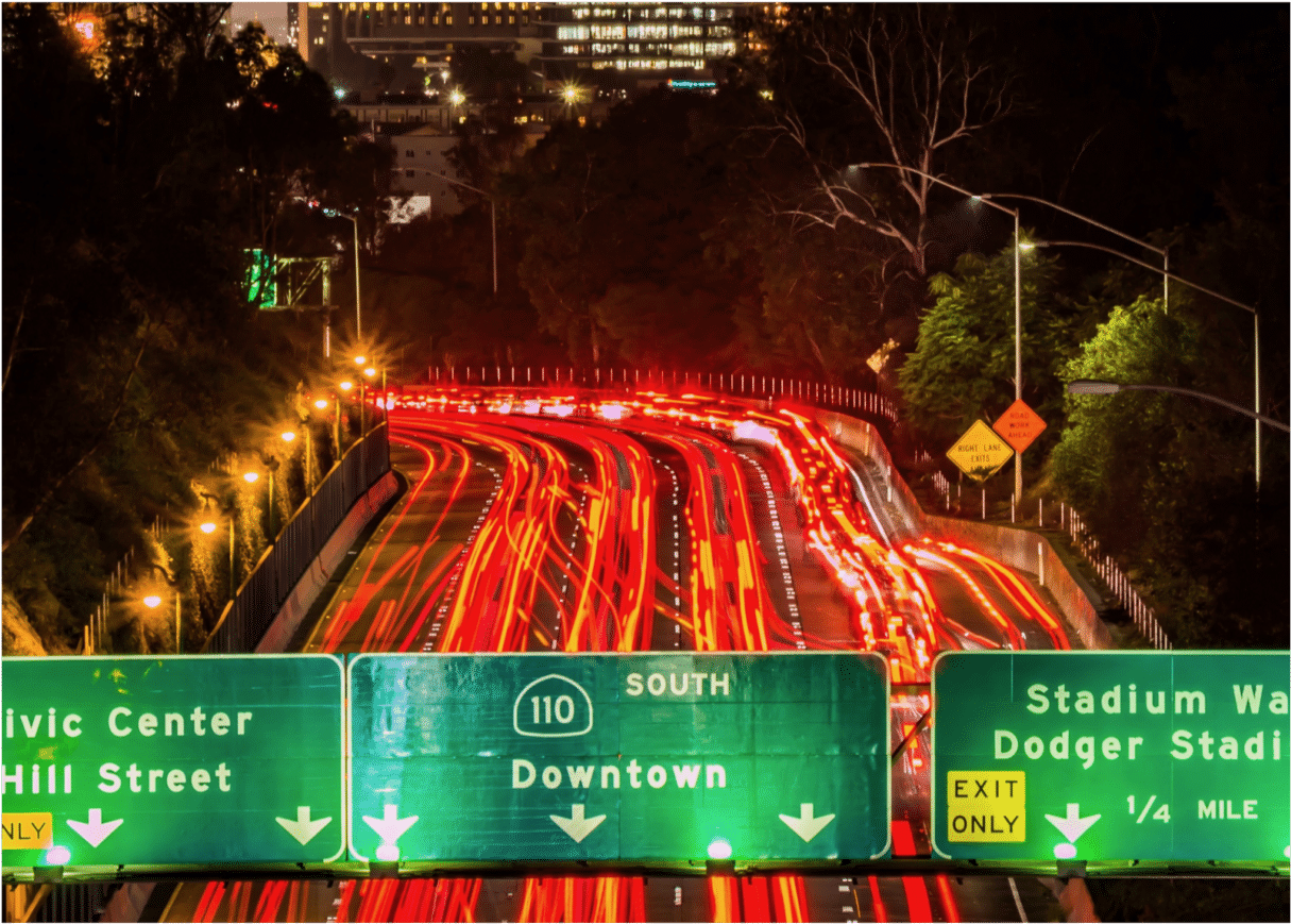 Los Angeles 102b Notecard - Night (1440x1440), Png Download