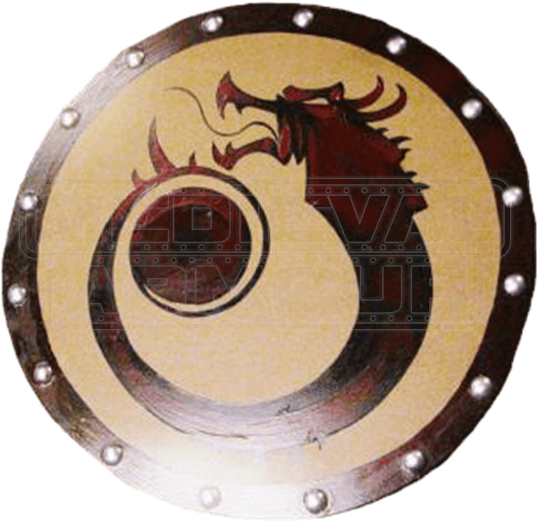 Wooden Red Dragon Shield - Armour (550x550), Png Download