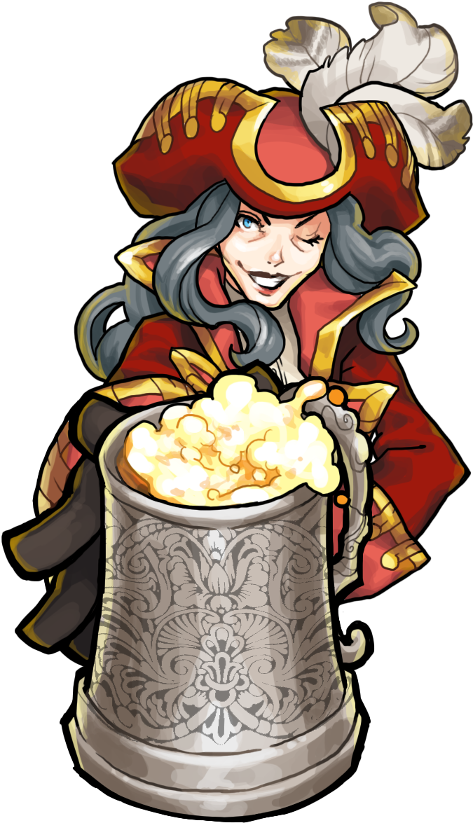 Captainwhitehawk - Red Dragon Inn Captain Whitehawk (750x1200), Png Download