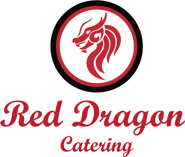 Red Dragon Catering Logo - Bride And Groom Bibs (622x532), Png Download