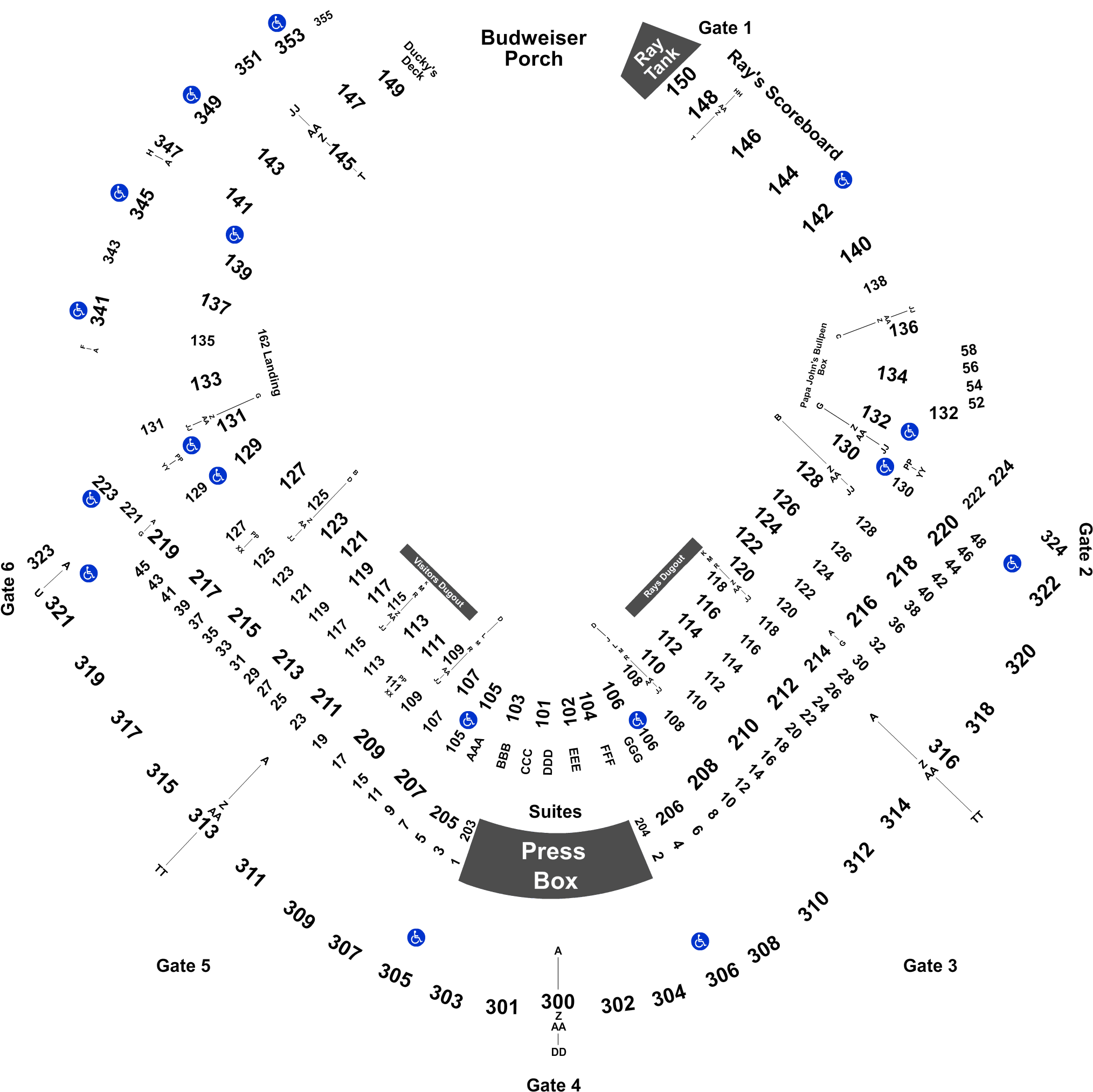 Seatics Logo - Tropicana Field (2100x2100), Png Download