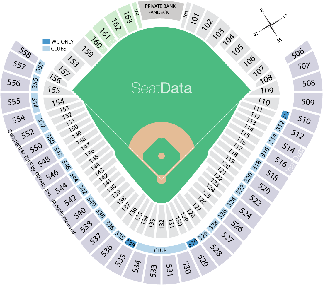 Click Section To See The View - Dodgers Seating Chart Rows (1102x973), Png Download