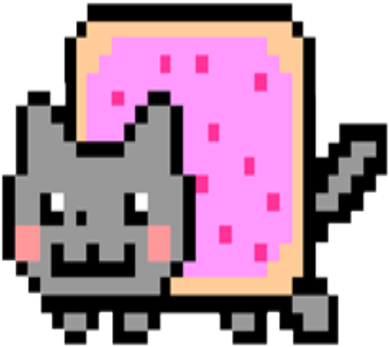 Nyan Cat Clipart Transparent Background - Nyan Cat To The Left (420x420), Png Download