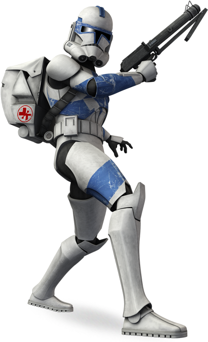 Kix, A Clone Trooper Medic Of The 501st Legion - Star Wars The Clone Wars Kicks (433x690), Png Download