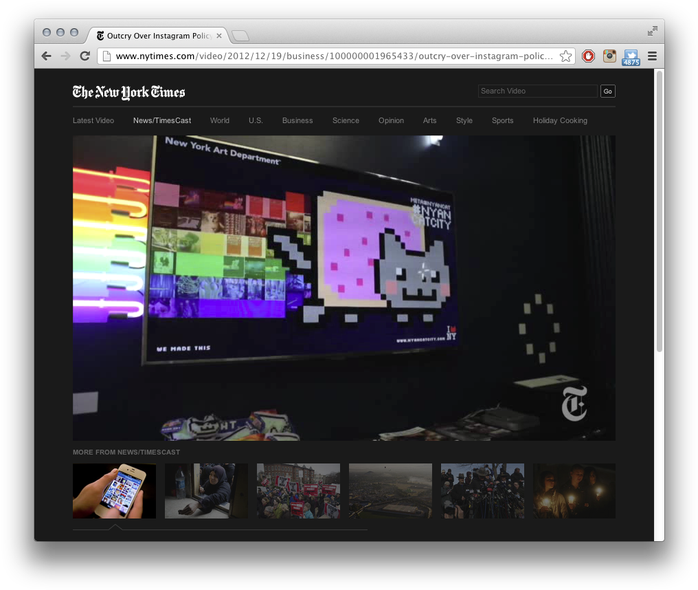 Original Nyan Cat Magnet, (1031x873), Png Download