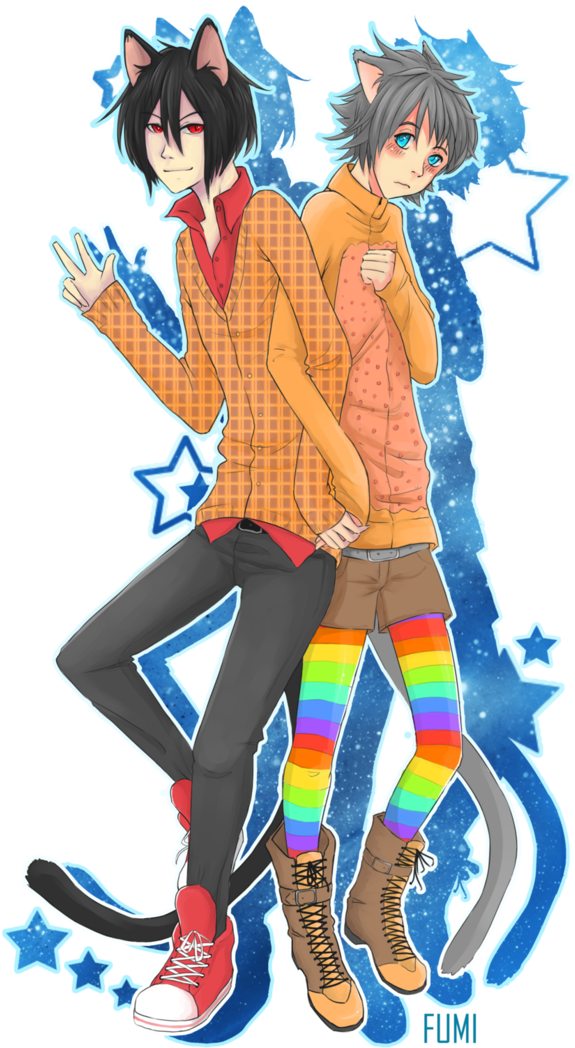 Nyan Cat Images Nyan Cat - Nyan Cat And Waffle Cat (714x1118), Png Download