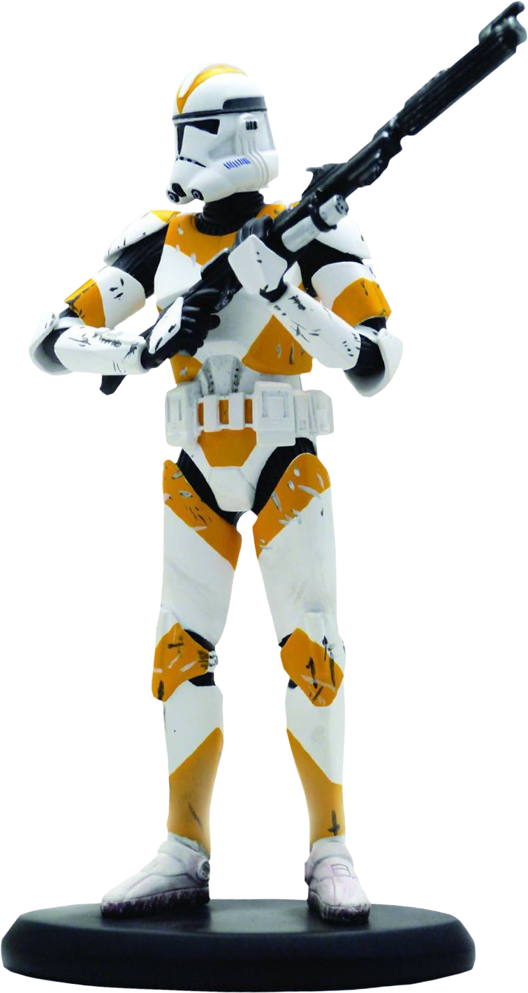Star - Star Wars Clone Trooper Statue (825x1500), Png Download