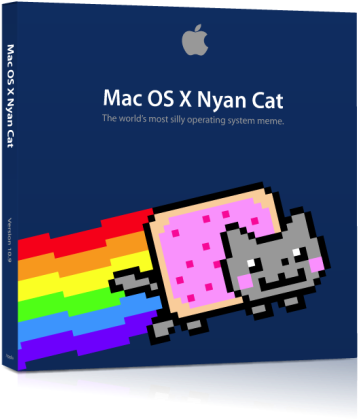 Nyan Cat Is The Perfect Mascot For A New Os By Representing - Nyan Cat (394x450), Png Download