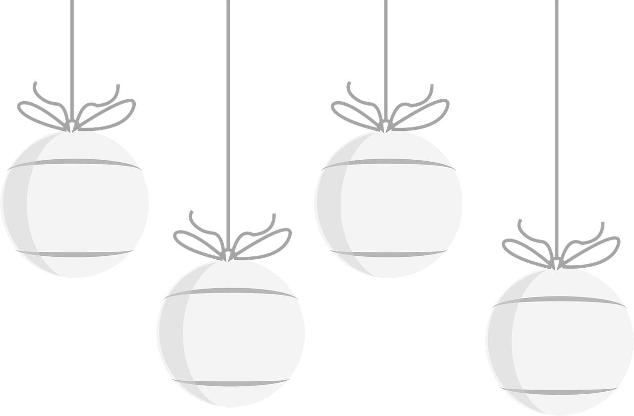 Christmas - Christmas Decoration White Png (1280x839), Png Download