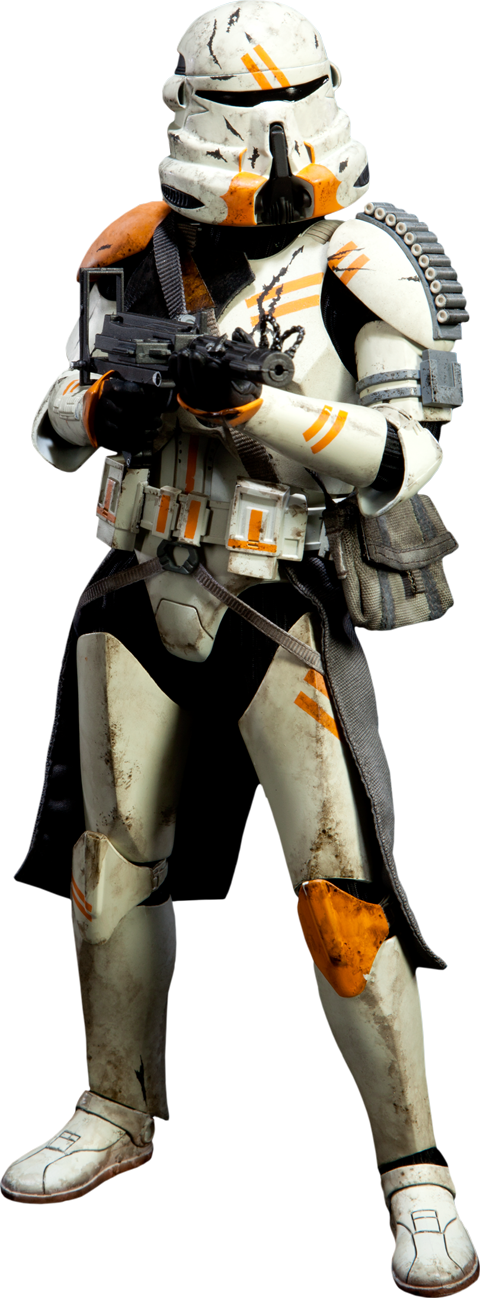 12" Star Wars Sixth Scale Figure Utapau Airborne Trooper - Utapau Airborne Clone Trooper (480x1298), Png Download