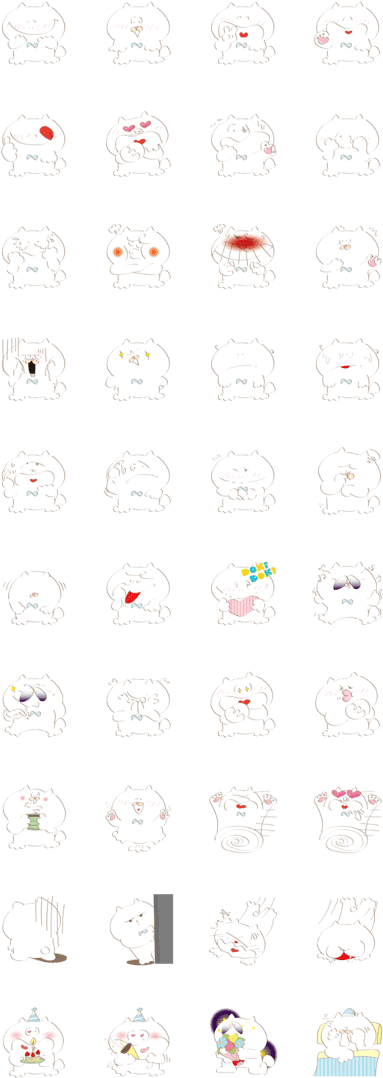 Japanese Cat Sticker Nyan-tyuke - Sticker (420x1121), Png Download